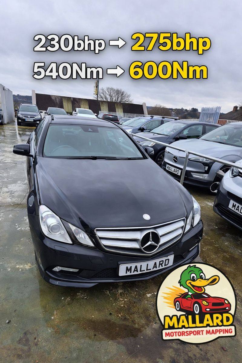 Mercedes e350 Performance ECU remap on modern diesel vehicle